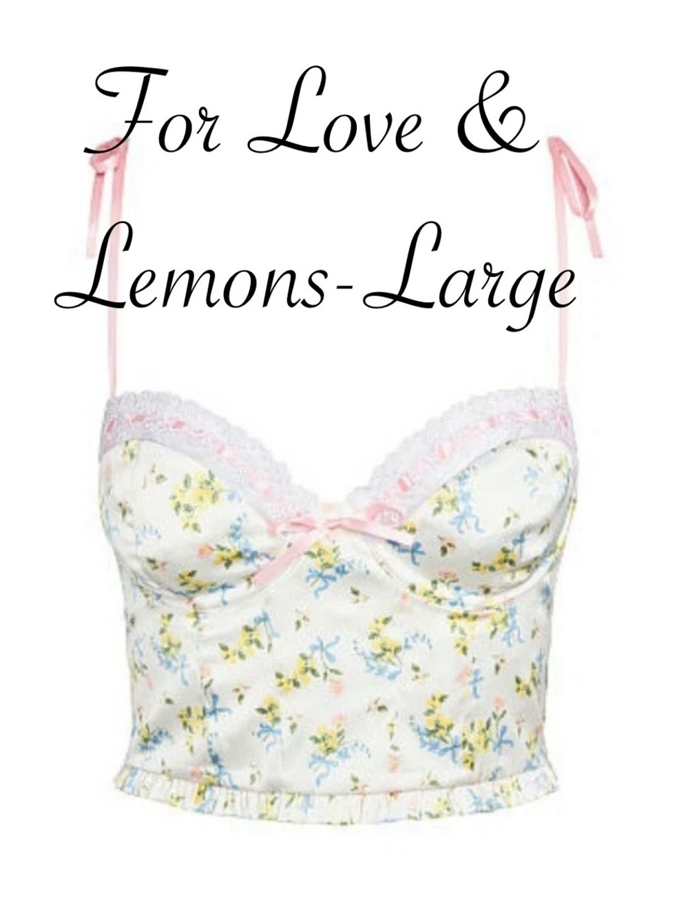 Pre-Loved For Love & Lemons Bustier Top-Large
